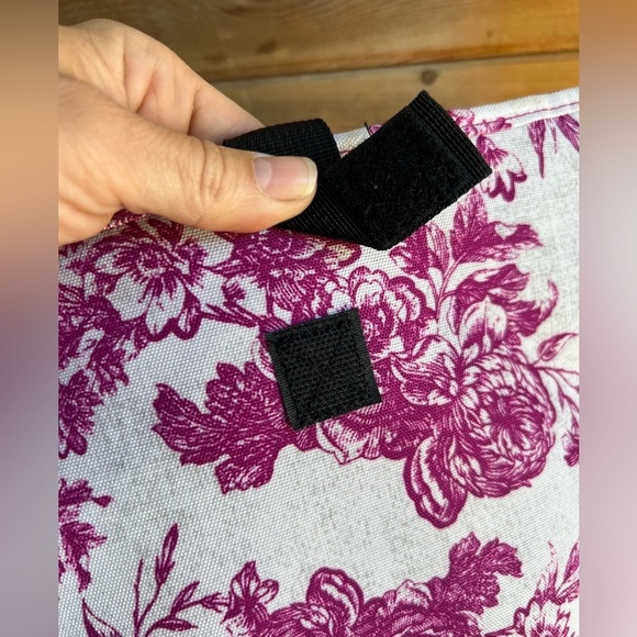 Jansport Padded Fleece Lined Laptop iPad & More Bag 11x15” Floral Velcro Closure - Picture 4 of 4